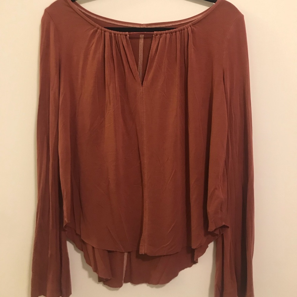 Brown AEO Soft Tee Size S